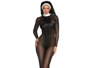 Sinful Sister Sexy Nun Costume 554632 by Forplay Black Medium/Large Sinful Sister Sexy Nun Costume 554632 by Forplay Black Medium/Large