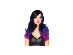 Leg Avenue Wavy Allure Wig 2611LEG Black/Purple One Size Fits All Leg Avenue Wavy Allure Wig 2611LEG Black/Purple One Size Fits All