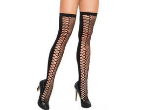 Zig Zag Net Thigh Highs Elegant Moments 1106 Black One Size Fits All Zig Zag Net Thigh Highs Elegant Moments 1106 Black One Size Fits All
