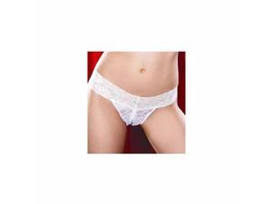 White Jenna Split Crotch Thong 9175-R Seven 'til Midnight White One Size Fits White Jenna Split Crotch Thong 9175-R Seven 'til Midnight White One Size Fits