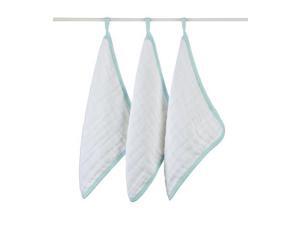 aden + anais 3 Count 100% Cotton Muslin Washcloth, La Mer 3045 ADEN + ANAIS aden + anais 3 Count 100% Cotton Muslin Washcloth, La Mer 3045 ADEN + ANAIS