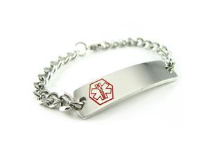 Steel Pacemaker Medical Alert ID Bracelet, Pre-Engraved Steel Pacemaker Medical Alert ID Bracelet, Pre-Engraved