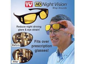 HD Night Vision Wrap Around Glasses - Fits over Prescrition Glasses HD Night Vision Wrap Around Glasses - Fits over Prescrition Glasses