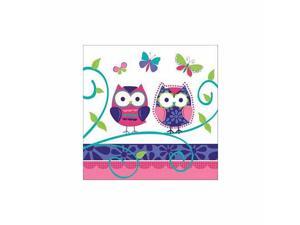 Owl Pal Birthday Luncheon Napkin by Creative Converting - 665624 Owl Pal Birthday Luncheon Napkin by Creative Converting - 665624