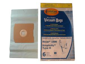 Type H Riccar® Vacuum Cleaner Replacement Bags by Envirocare® (6 Pack) Type H Riccar® Vacuum Cleaner Replacement Bags by Envirocare® (6 Pack)