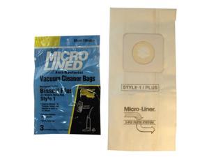 Upright Bissell Vacuum Cleaner Replacement Bags by MicroLined (3 Pack) (Qty of 4) Upright Bissell Vacuum Cleaner Replacement Bags by MicroLined (3 Pack) (Qty of 4)