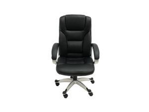 ALEKO ALC2218BL High Back Office Chair Ergonomic Computer Desk Chair Black PU Leather ALEKO ALC2218BL High Back Office Chair Ergonomic Computer Desk Chair Black PU Leather