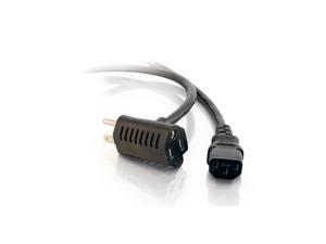 C2G 30537 1.5Ft Universal 16 Awg Power Cord With Extra Outlet C2G 30537 1.5Ft Universal 16 Awg Power Cord With Extra Outlet