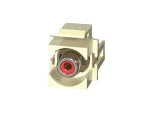 Snap-In Red RCA F/F Keystone Insert Module - Ivory Snap-In Red RCA F/F Keystone Insert Module - Ivory