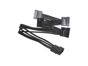 NZXT Cb-44Sata 200Mm Individually Sleeved 4Pin Molex To 4 Sata Connector Premium Cable (Black) NZXT Cb-44Sata 200Mm Individually Sleeved 4Pin Molex To 4 Sata Connector Premium Cable (Black)