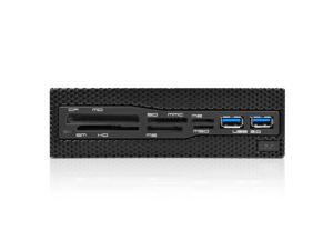 Aperture M 5.25" Multi-Media Mesh Style Card Reader W/ Dual Usb 3.0 (Black) Aperture M 5.25" Multi-Media Mesh Style Card Reader W/ Dual Usb 3.0 (Black)
