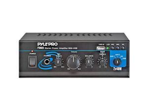 PTAU23 80 Watt Mini Stereo Power Amplifier Usb 3.5mm Auxiliary Cd/Mp3 Input Jack PTAU23 80 Watt Mini Stereo Power Amplifier Usb 3.5mm Auxiliary Cd/Mp3 Input Jack