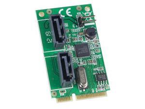 Mini PCI-e 2 Port Sata 6g Card, Non-raid Mini PCI-e 2 Port Sata 6g Card, Non-raid