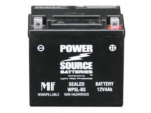 Power Source Battery WP5L-BS (YTX5L-BS Replacement) Sealed Battery 01-315 - 1 Year Manufacturer Warranty! Power Source Battery WP5L-BS (YTX5L-BS Replacement) Sealed Battery 01-315 - 1 Year Manufacturer Warranty!