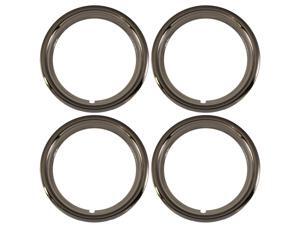 Set of 4 Chrome Plated ABS Plastic 14" Universal 1.75 inch Beauty Trim Rings 14P Set of 4 Chrome Plated ABS Plastic 14" Universal 1.75 inch Beauty Trim Rings 14P