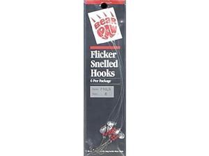 Bear Paw FNLS-6 Flicker Snelled Fishing Fish Hooks Size 6 Nickel 6 Pack Bear Paw FNLS-6 Flicker Snelled Fishing Fish Hooks Size 6 Nickel 6 Pack