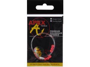 Apex Bass Fishing Lure SC3D-21-1 Hologram Spinner Rigs Sickle Hook Fire Tiger Apex Bass Fishing Lure SC3D-21-1 Hologram Spinner Rigs Sickle Hook Fire Tiger