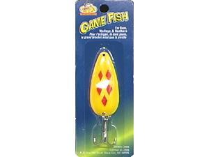 Apex Fishing SP58-2 Game Fish Spoon 5/8 OZ Yellow 5 Diamond Apex Fishing SP58-2 Game Fish Spoon 5/8 OZ Yellow 5 Diamond