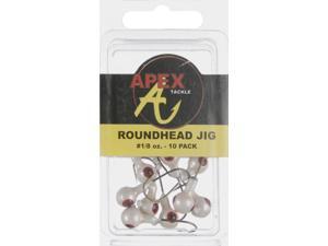 Apex AP18-10-5 Jig Heads 1/8 OZ 10 PK White Crappie Fishing Jighead Apex AP18-10-5 Jig Heads 1/8 OZ 10 PK White Crappie Fishing Jighead