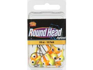 Apex RH18-1-10 Freshwater Round Jig Head 1/8 OZ Chartruese/Orange Apex RH18-1-10 Freshwater Round Jig Head 1/8 OZ Chartruese/Orange