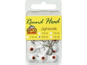Apex Fishing RH38-5-8 Round Jig Head 3/8 OZ White 8 Pack Apex Fishing RH38-5-8 Round Jig Head 3/8 OZ White 8 Pack
