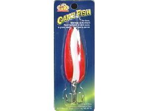 Apex Fishing SP78-1 Game Fish Spoon 7/8 OZ Red/White Apex Fishing SP78-1 Game Fish Spoon 7/8 OZ Red/White