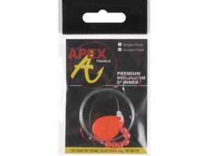 Apex Bass Lure SC3D-32-1 Hologram Spinner Rigs Sickle Hook Fluorescent Orange Apex Bass Lure SC3D-32-1 Hologram Spinner Rigs Sickle Hook Fluorescent Orange