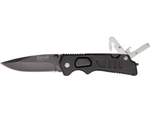 Fury FYFY51076 Knives Folder Knife Stainless Black Finish Aluminum Handle Night Fury FYFY51076 Knives Folder Knife Stainless Black Finish Aluminum Handle Night
