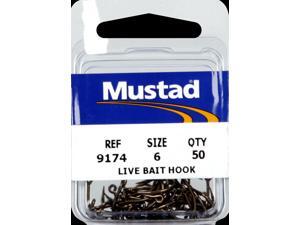 Mustad 9174-BR O'Shaughnessy Hooks 6 Mustad 9174-BR O'Shaughnessy Hooks 6