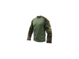 TRU-SPEC 2560005 Woodland Digital Nylon Cotton Rip-Stop Combat Shirt - Large Reg TRU-SPEC 2560005 Woodland Digital Nylon Cotton Rip-Stop Combat Shirt - Large Reg