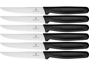 Victorinox VNVN47650 Six Piece Steak Knife Set Knives Measure 8 3/4" Overall W/ Victorinox VNVN47650 Six Piece Steak Knife Set Knives Measure 8 3/4" Overall W/