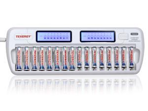 Tenergy TN438 16-Bay Smart Battery Charger for AA/AAA NiMH/NiCd Rechargeable Batteries w/ Built-in IC Protection (AC Wall Adapter & Car Adapter Included) Tenergy TN438 16-Bay Smart Battery Charger for AA/AAA NiMH/NiCd Rechargeable Batteries w/ Built-in IC Protection (AC Wall Adapter & Car Adapter Included)