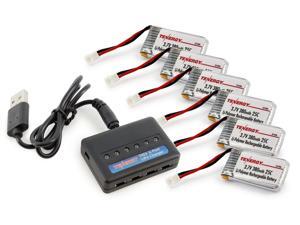 Tenergy T453 6-Port RC Battery Charger + 6pcs 3.7V 380mAh LiPO High Performance Batteries for TDR Spider, Hubsan X4, Syma X11/X11C, X51, WLtoys V252, JXD385, XT Flyer Tenergy T453 6-Port RC Battery Charger + 6pcs 3.7V 380mAh LiPO High Performance Batteries for TDR Spider, Hubsan X4, Syma X11/X11C, X51, WLtoys V252, JXD385, XT Flyer