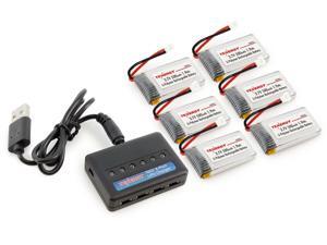 Tenergy T453 6-Port RC Battery Charger + 6pcs 3.7V 500mAh LiPO High Performance Batteries for Syma X5, X5C, X5C-1, X5SC, X5SW Tenergy T453 6-Port RC Battery Charger + 6pcs 3.7V 500mAh LiPO High Performance Batteries for Syma X5, X5C, X5C-1, X5SC, X5SW