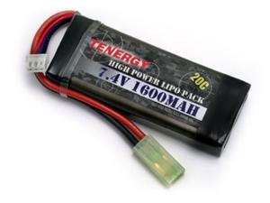 Tenergy LiPO 7.4V 1600mAh 20C Airsoft Battery Pack Tenergy LiPO 7.4V 1600mAh 20C Airsoft Battery Pack