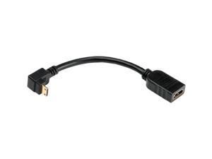 Pearstone 5" Right Angle HDMI Mini (Type C) Male to HDMI (Type A) Female Adapter Cable Pearstone 5" Right Angle HDMI Mini (Type C) Male to HDMI (Type A) Female Adapter Cable