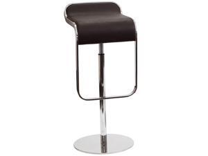 LEM Style Piston Bar Stool in Brown Genuine Leather LEM Style Piston Bar Stool in Brown Genuine Leather