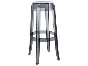 Philippe Starck Style Charles Ghost Bar Stool in Smoke Philippe Starck Style Charles Ghost Bar Stool in Smoke