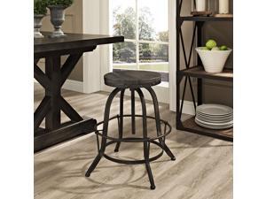 Collect Wood Top Bar Stool in Black Collect Wood Top Bar Stool in Black