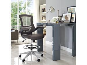 Attainment Vinyl Drafting Stool in Brown Attainment Vinyl Drafting Stool in Brown