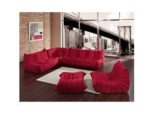 Waverunner Sectional Sofa in Red Waverunner Sectional Sofa in Red
