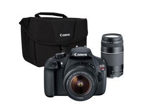 Canon EOS Rebel T5 2 - Lens Kit 18MP DSLR w / 18-55mm and 75-300mm Lenses Canon EOS Rebel T5 2 - Lens Kit 18MP DSLR w / 18-55mm and 75-300mm Lenses