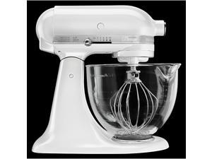 KitchenAid Artisan Design Series 5-Quart Tilt-Head Stand Mixer with Glass Bowl KSM155GBFP Frosted Pearl KitchenAid Artisan Design Series 5-Quart Tilt-Head Stand Mixer with Glass Bowl KSM155GBFP Frosted Pearl