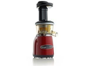 Red Omega VRT350R Heavy Duty Dual-Stage Vertical Single Auger Low Speed Juicer Red Omega VRT350R Heavy Duty Dual-Stage Vertical Single Auger Low Speed Juicer