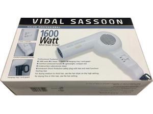 Vidal Sassoon Professional Hair Dryer UL 2-Heats/2-Speed Hanging Lightweight Vidal Sassoon Professional Hair Dryer UL 2-Heats/2-Speed Hanging Lightweight