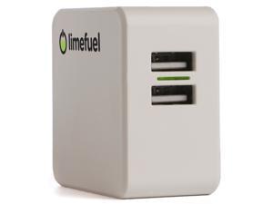 USB Wall Charger Dual Port 4.8A/24W High Output (White Limefuel L48WCW) Foldable Portable Rapid Travel Charger for iPhone, Samsung Galaxy, Android, iPad, Kindle, Note, HTC One, iPod USB Wall Charger Dual Port 4.8A/24W High Output (White Limefuel L48WCW) Foldable Portable Rapid Travel Charger for iPhone, Samsung Galaxy, Android, iPad, Kindle, Note, HTC One, iPod