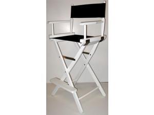 Director's Chair w Folding Frame in White Finish & 30-Inch Seat Height (Gold Canvas) Director's Chair w Folding Frame in White Finish & 30-Inch Seat Height (Gold Canvas)