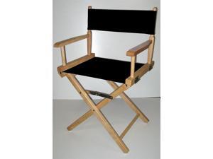 Canvas Director's Chair w Natural Frame - 18 in. Seat Height (Gold) Canvas Director's Chair w Natural Frame - 18 in. Seat Height (Gold)