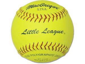 Softball - Dozen MacGregor Yellow 11-Inch with Poly Core Softball - Dozen MacGregor Yellow 11-Inch with Poly Core