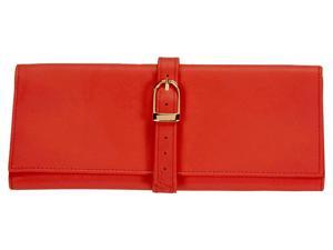 Red Nappa Leather Jewelry Roll Red Nappa Leather Jewelry Roll
